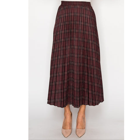 Tartan Plaid Pleated Skirt