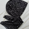 Signature Black Bloom Print Headscarf Valeri Many Styles