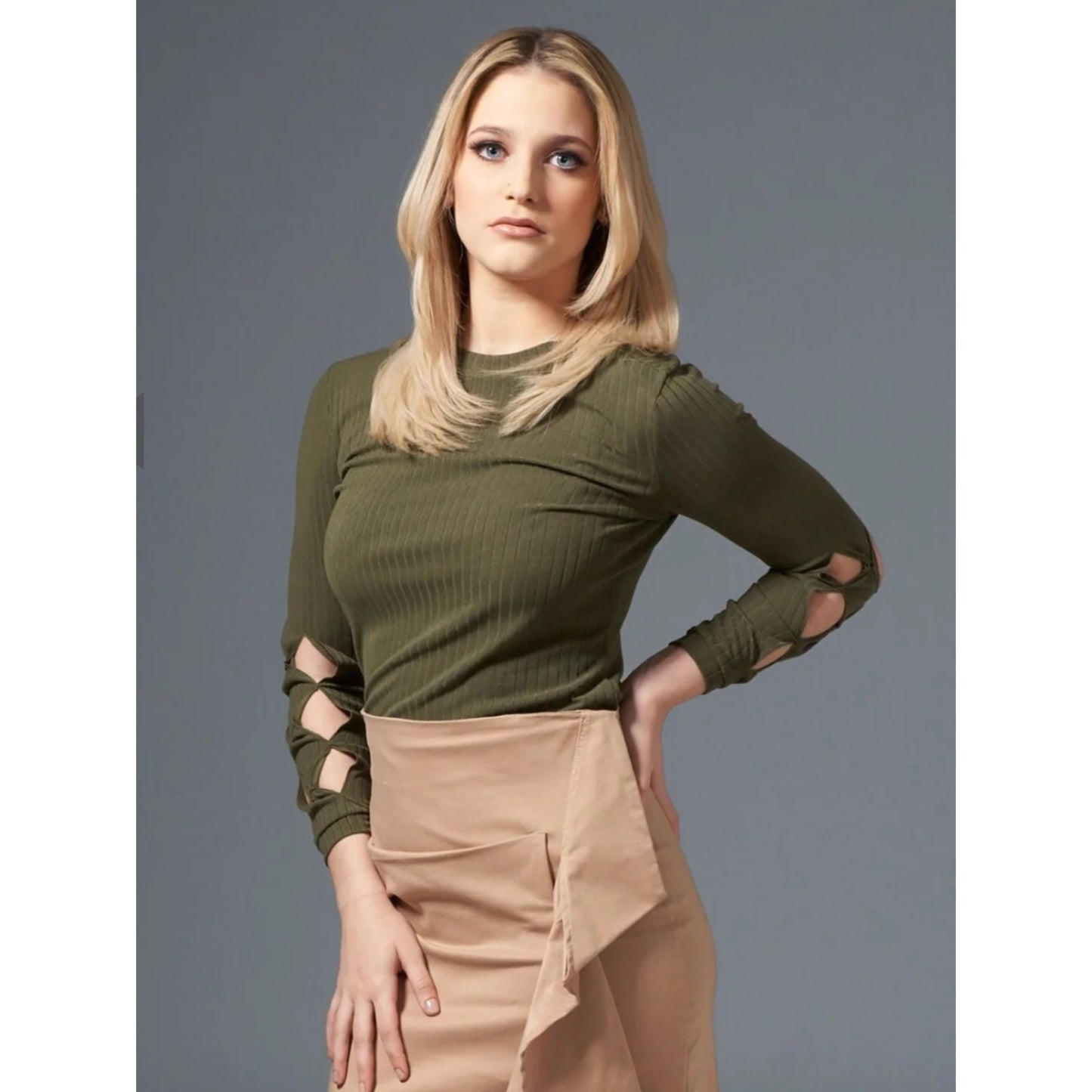 Braided Sleeve Tshirt