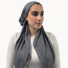 Bamboo Crepe Solid Pretied Headscarf Valeri