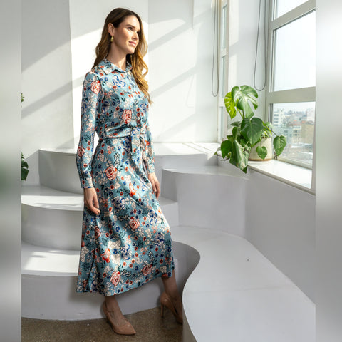 Cosmo Skirt Denim Floral