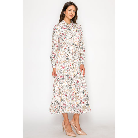 Sweet Garden Pleated Dress