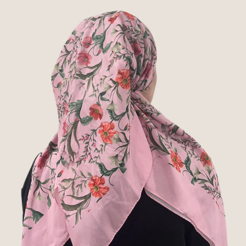 Pink Poppy Headscarf Valeri Many Styles