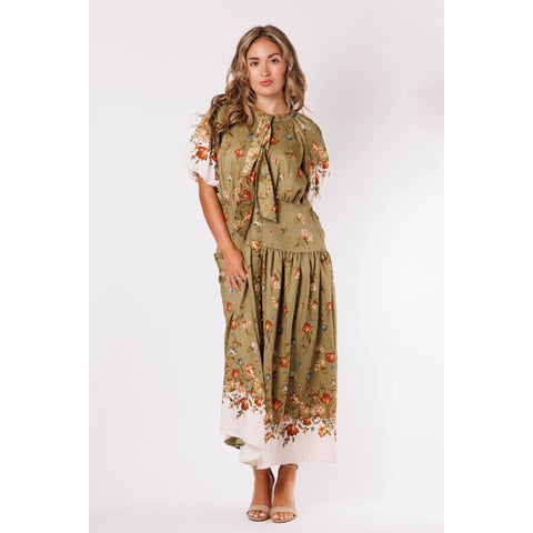 Luna Olive Dress - The Mimi Boutique