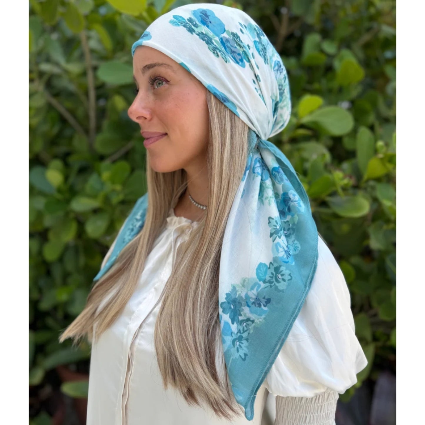White Sage Floral Headscarf SB (More Styles)