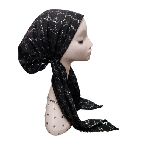 Metallic Circle Pre-Tied Scarf Atifa