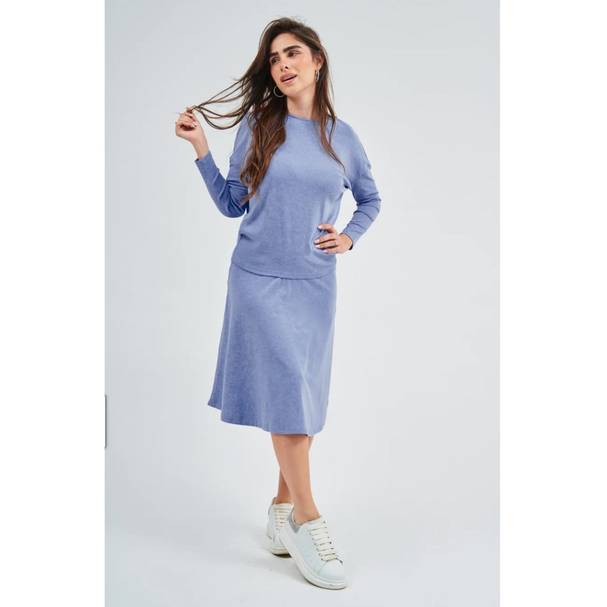 Dalia Basic Top Light Denim Wash DF