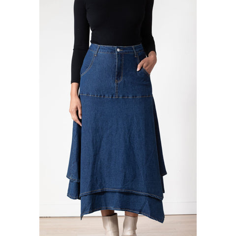Leda Denim Skirt Lunella
