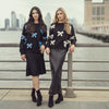 Maeve Bow Sweater Black/Blue