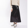 Black Leather Skirt Monn