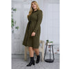 Plus Rhea Olive Dress