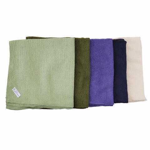 Solid Crinkle Square Headscarves Itsyounique