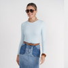 Sky L/S V-Neck Tee Adina LV - The Mimi Boutique