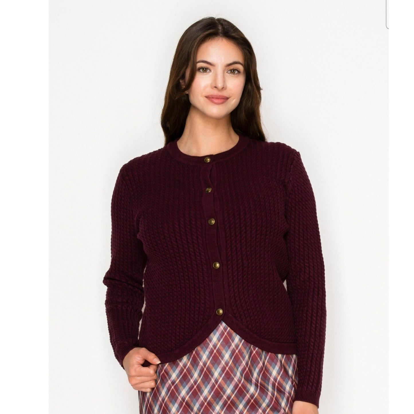 Rounded Bottom Cardigan