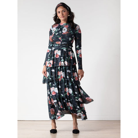 Mesh Europa Dress Winter Floral