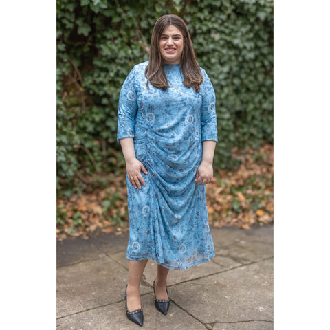 Muse Dress Sky Blue Floral