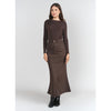 Brown Mermaid Maxi Denim Skirt Adina LV