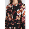 Sophie Dress Brown Floral Chiffon Adina LV