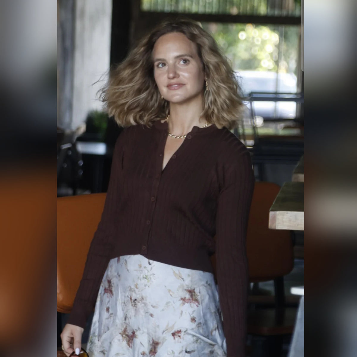 Carrie Cardigan Brown