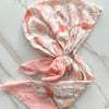 Vintage Peach Plume Headscarf Valeri Many Styles