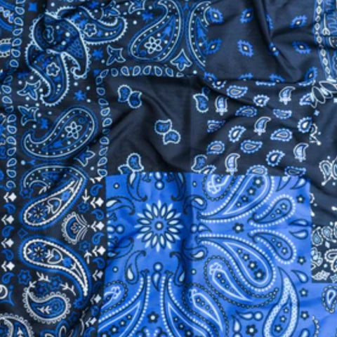 Blue Bandana Printed Tichel Nicsessories