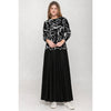Black Denim Panel Skirt KMW 35" - The Mimi Boutique