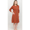 Rust Sweater Zip Dress KMW
