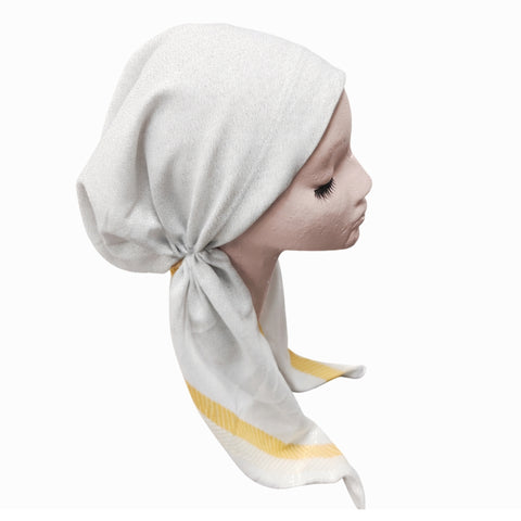 Chevron Border Shimmer Headscarf Itsyounique Pre-Tied