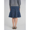 Blue Denim Panel Skirt