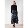 Dia Skirt Lunella Charcoal Bloom
