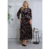Plus Ella Maxi Black Floral