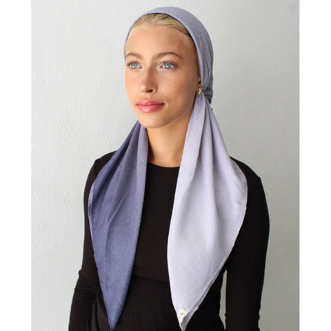 Ombre Charcoal Shimmer Headscarf SB