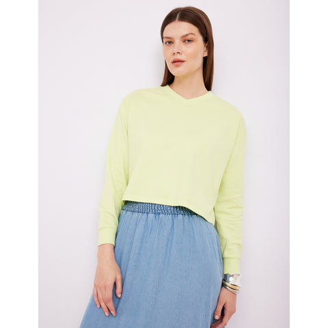 Highlighter Cropped Sweatshirt OC