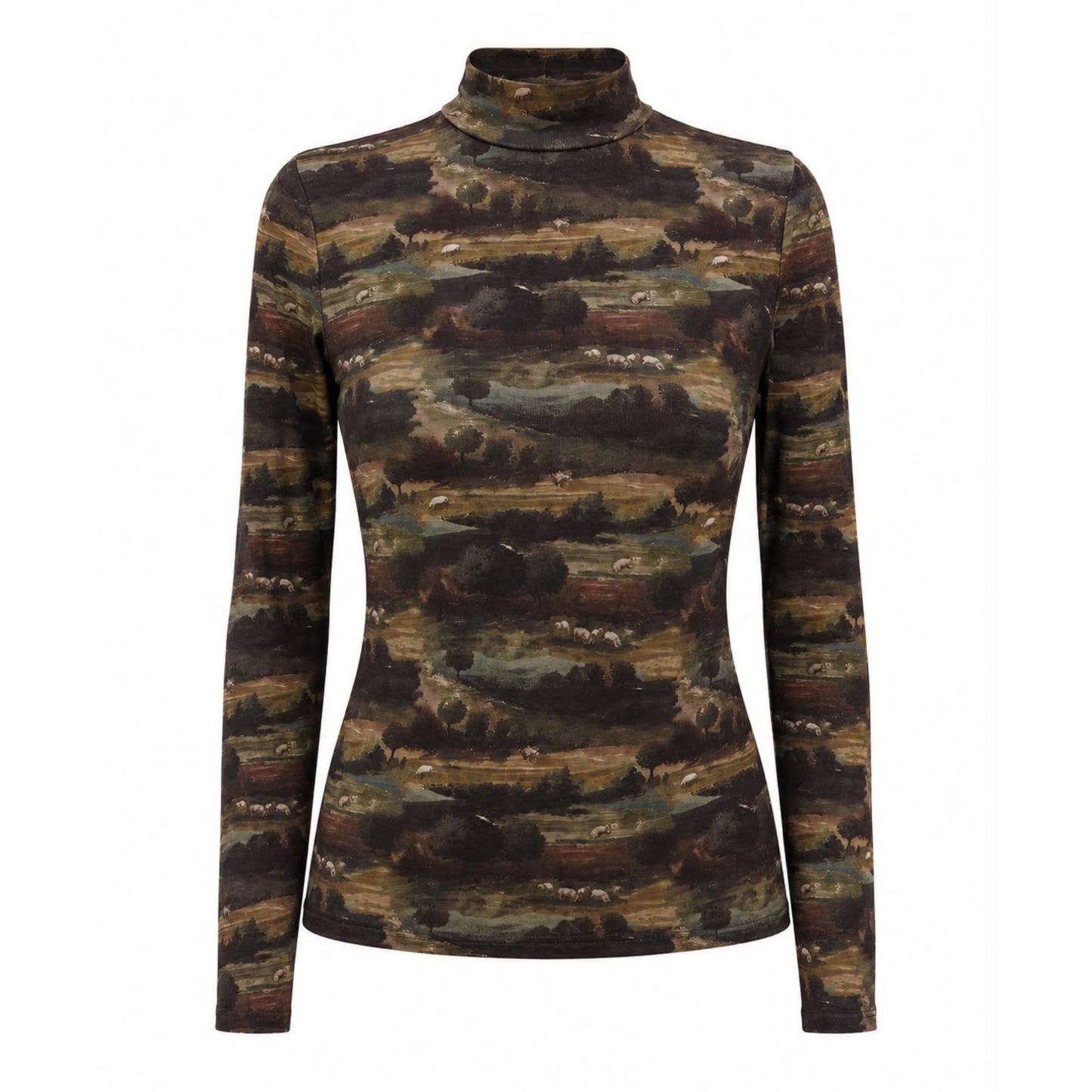Landscape Mock Neck Top Nina