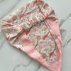 Vintage Peach Plume Headscarf Valeri Many Styles