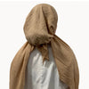 Bamboo Crepe Solid Pretied Headscarf Valeri