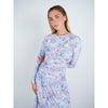 Ruched Watercolor Floral Dress - The Mimi Boutique