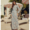 Jodi Skirt Blue & Pink Floral Adina LV - The Mimi Boutique