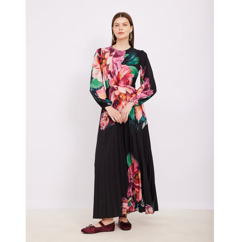 Colorful Flower Maxi Dress OC