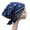 Paisley Cotton Bandana Pre-tied Headscarf Revaz