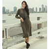 Rhea Olive Dress