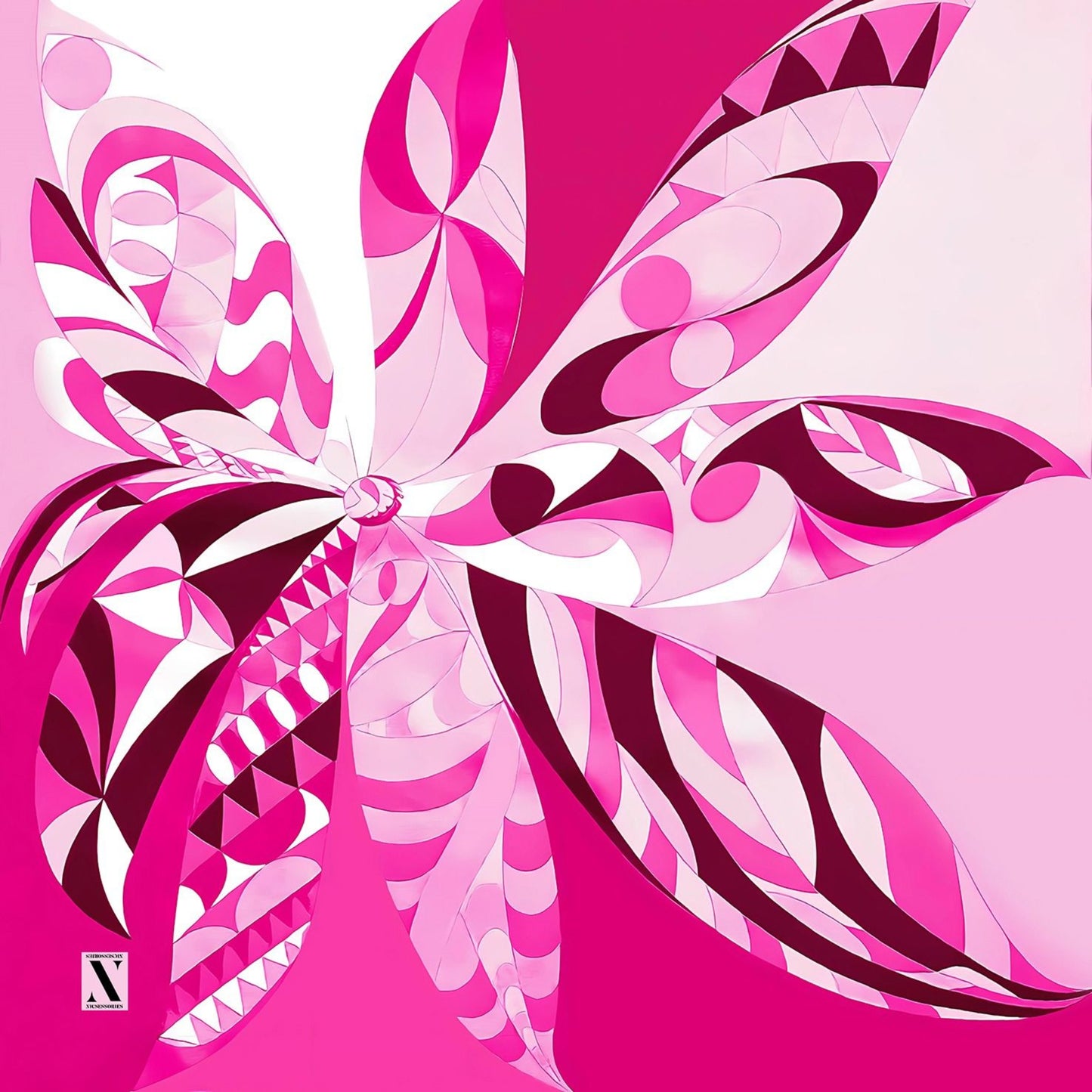 Fuschia Fantasia Headscarf Nicsessories