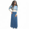 Blue Ombre Microribbed Tshirt