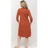 Rust Sweater Zip Dress KMW