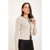 Dark Sand Tie Cardigan Sweater OC