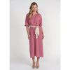 Bandana Waist Cotton Dress Summer Rose
