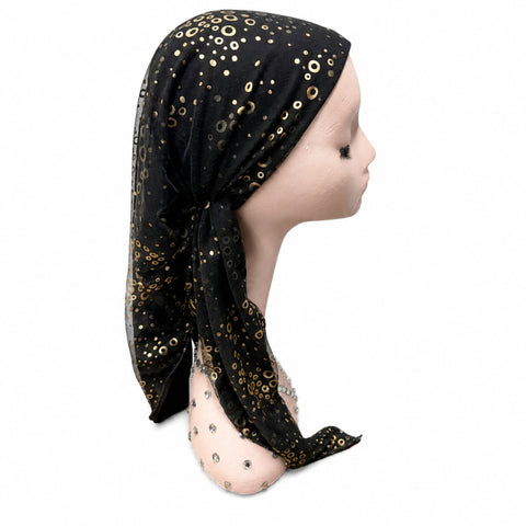 Mesh Bubble Pre-Tied Scarf Atifa