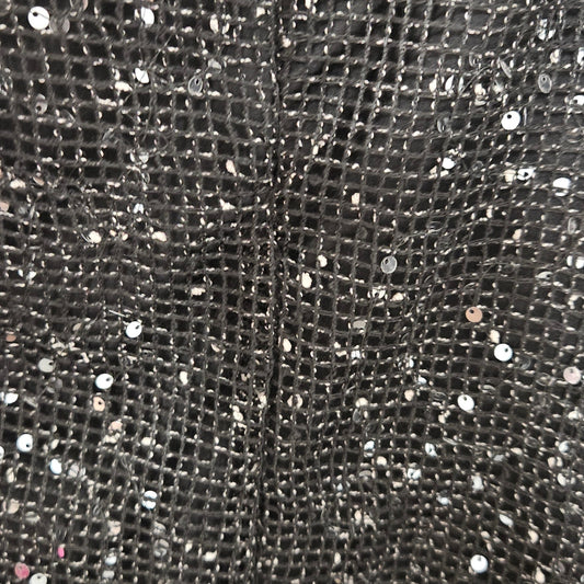 Black Mesh Sequin Dress