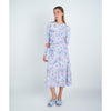 Ruched Watercolor Floral Dress - The Mimi Boutique