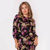 Purple Puff Sleeve Mesh Top - The Mimi Boutique